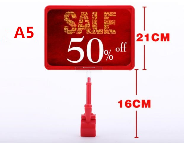 Free shipping 10 Sets Supermarket pop advertising poster display stand rack A5 frame double-side display price tag Promotions card holder
Free shipping 10 Sets Supermarket pop advertising poster display stand rack A5 frame double-side display price tag Promotions card holder