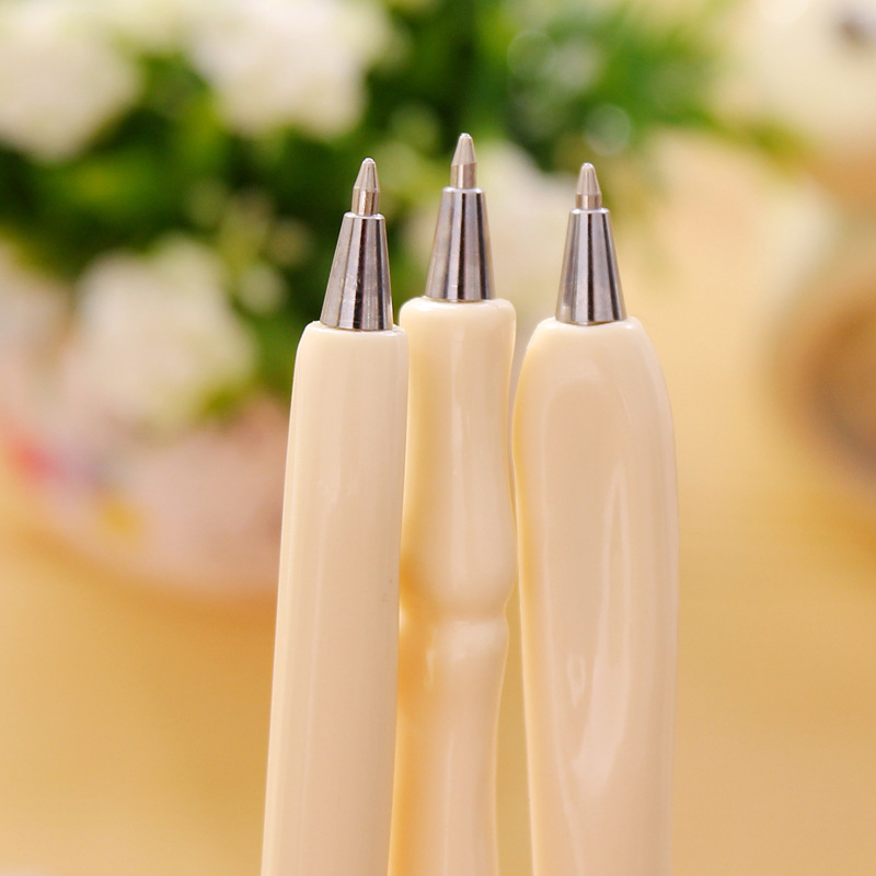 5pcs/lot 0.7mm Novelty Pen Bone Shape Unique Design Ballpoint Pen Kids Student School Stationery Office Writing Supplies