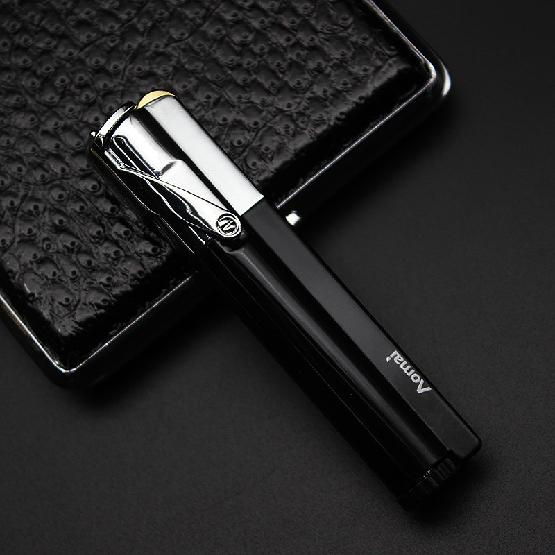 New Arrival Genuine Aomai Compact Jet Butane Torch Long Bar Cover Small Grinding Easy To Change Firestone Windproof Lighter W260202