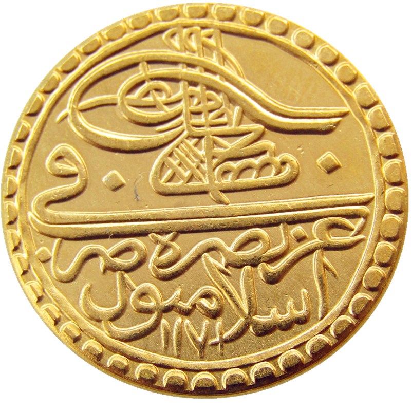 Turkey Ottoman Empire 1 Zeri Mahbub 1171 Gold Coin Promotion Cheap Factory Price nice home Accessories Silver Coins
Turkey Ottoman Empire 1 Zeri Mahbub 1171 Gold Coin Promotion Cheap Factory Price nice home Accessories Silver Coins