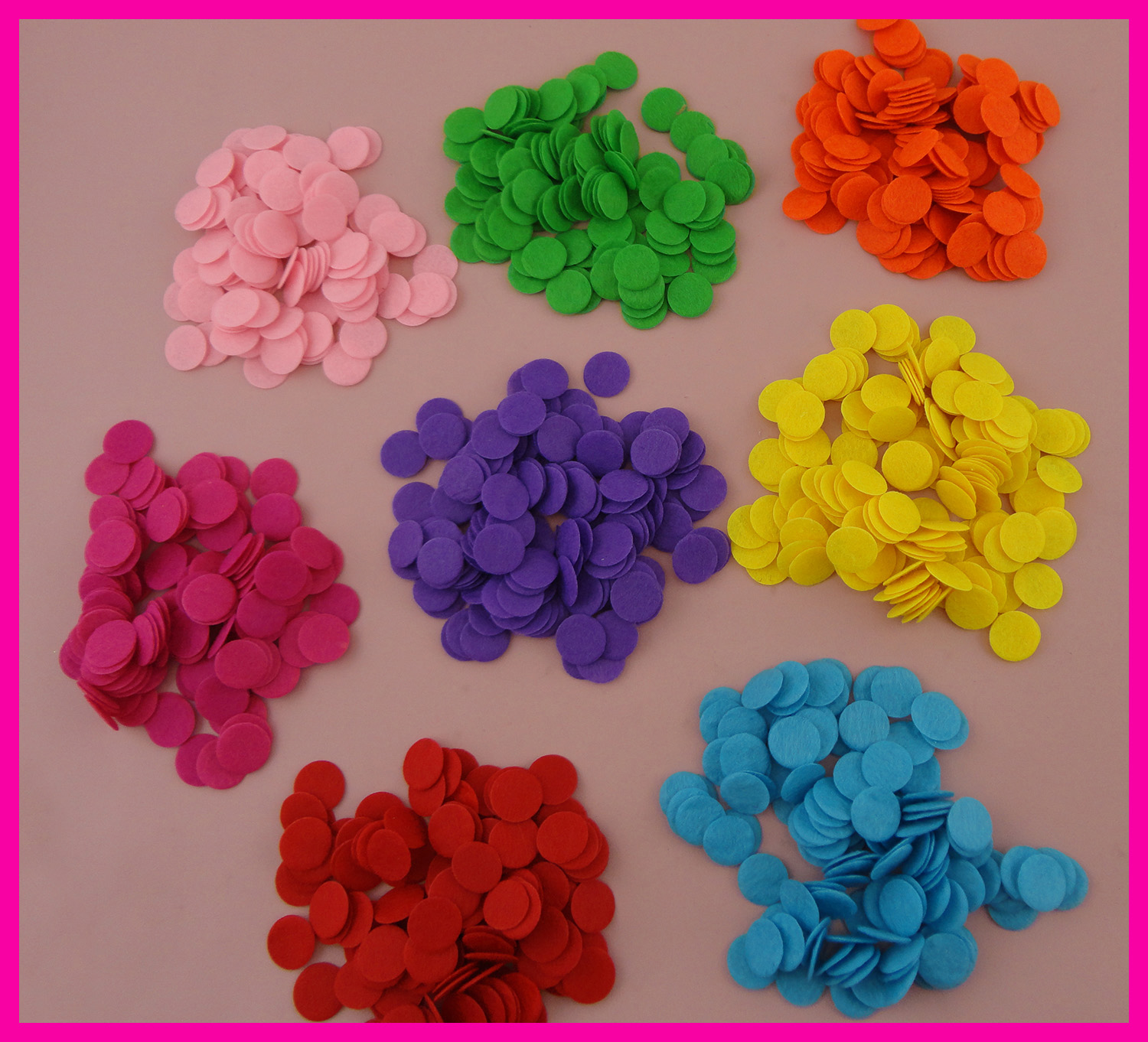 1000PCS 1.5cm Assorted Colors Round felt pads appliques for DIY Hairbands accessories,15mm non-woven circles patches
1000PCS 1.5cm Assorted Colors Round felt pads appliques for DIY Hairbands accessories,15mm non-woven circles patches