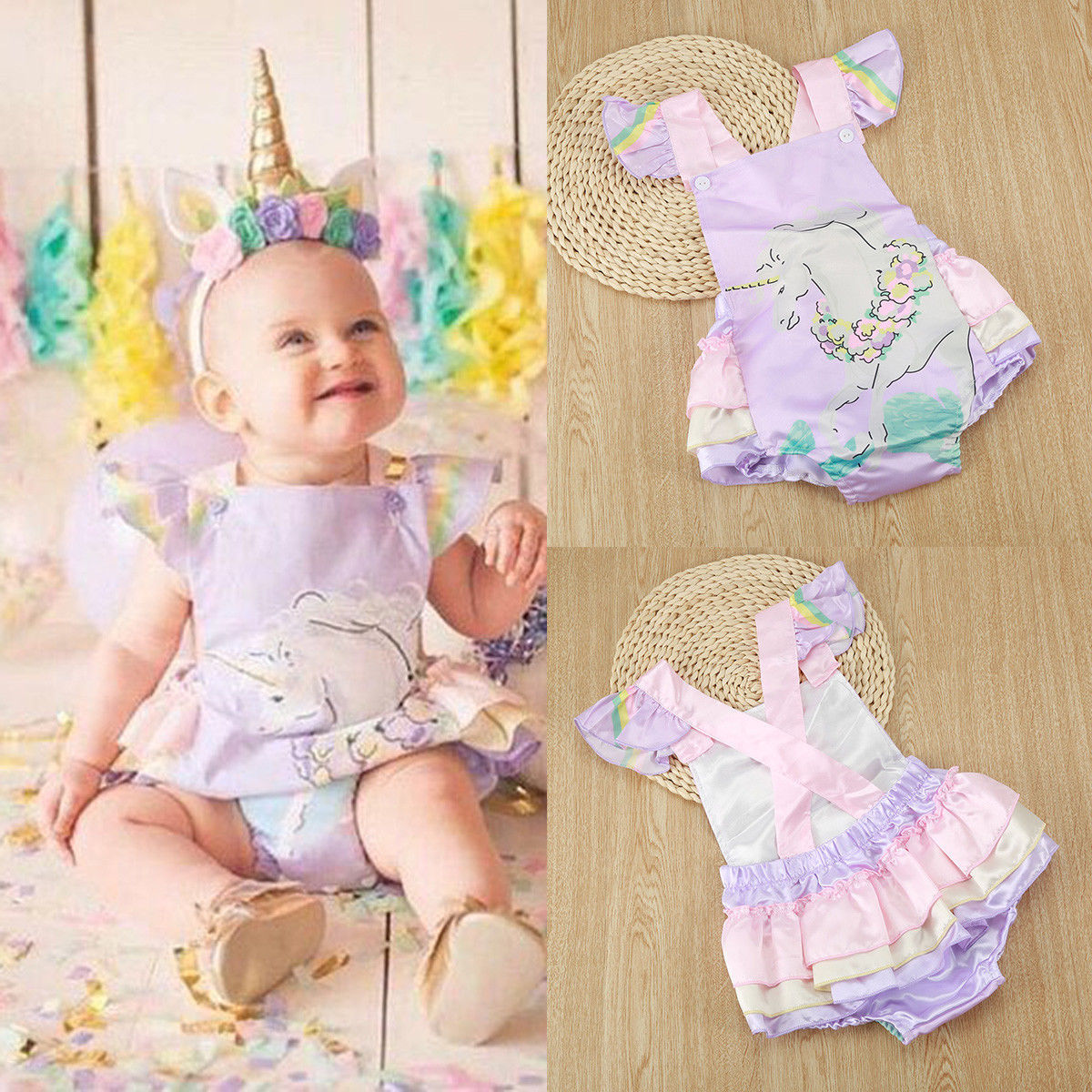 2 Colors Ins Baby Girls unicorn Backless Cake Skirt Rompers Kids Infant Newborn Cartoon Printed Fly Sleeve Jumpsuits Onesies Clothing, 2 styles
2 Colors Ins Baby Girls unicorn Backless Cake Skirt Rompers Kids Infant Newborn Cartoon Printed Fly Sleeve Jumpsuits Onesies Clothing, 2 styles