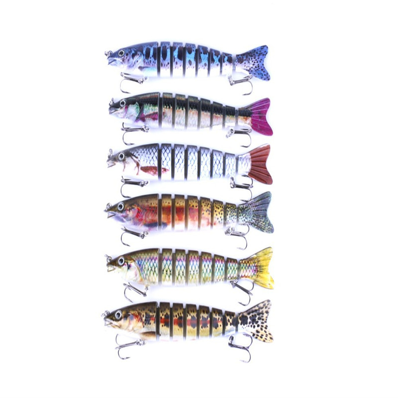 Brand High Quanlity 8 segments Trolling dive curve Fishing bait 18g 12.7cm Simulation Bleeding Fish Swimming bass Crankbaits Lure
Brand High Quanlity 8 segments Trolling dive curve Fishing bait 18g 12.7cm Simulation Bleeding Fish Swimming bass Crankbaits Lure