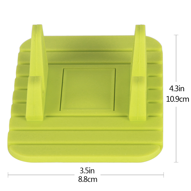 Car Silicone Soft Anti-slip Desktop Mat Holder Stand Bracket for GPS Mobile Phone With Package