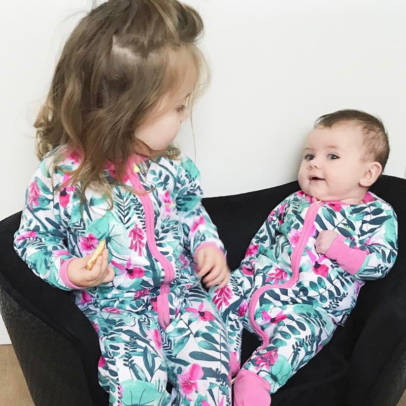 Cotton Toddler Pajamas Floral Baby Rompers Long Sleeve Newborn Outfits zipper Infants One-piece Sleeper, Green
Cotton Toddler Pajamas Floral Baby Rompers Long Sleeve Newborn Outfits zipper Infants One-piece Sleeper, Green