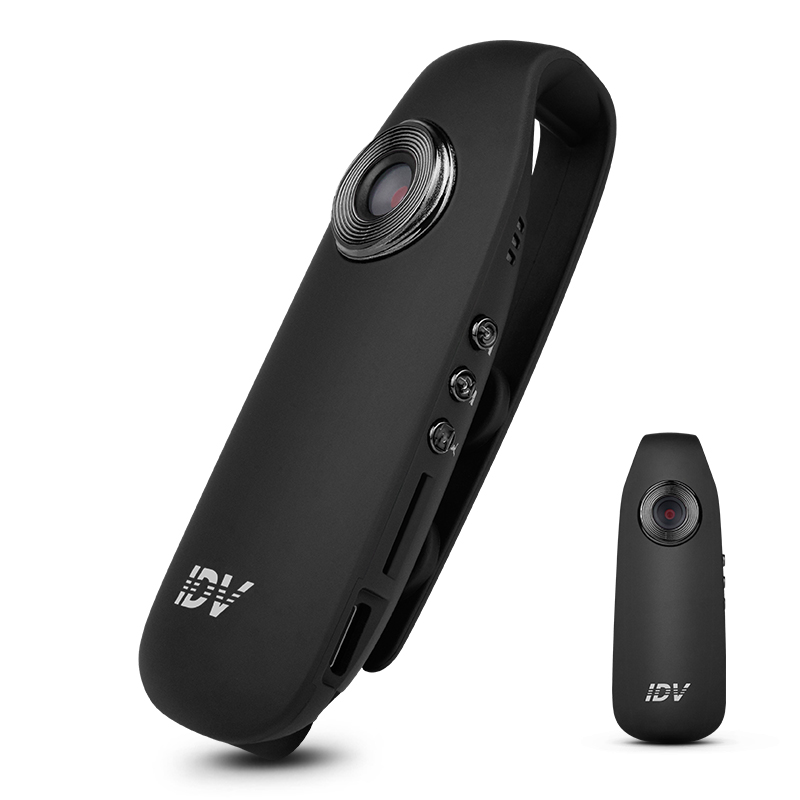 IDV007 HD Digital Mini Camera with Clip Wearable Mini DV Camera Noise Reduction Video Voice Recorder with 560mAh Battery Small Car DVR Cam