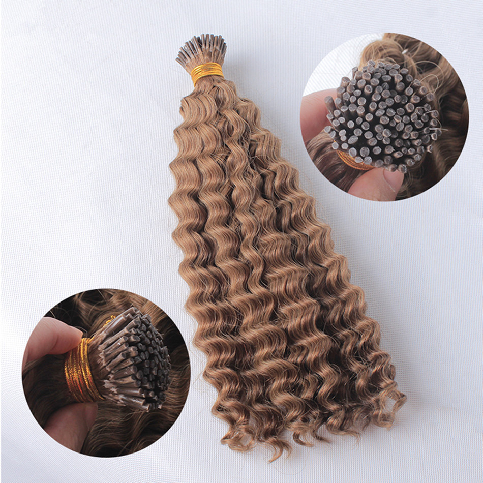 ELIBESS HAIR-Factory Supplier I Tip Mix Color #6/8 Human Hair 1g/piece 100g Deep Wave Pre-bonde Human Hair Extension
ELIBESS HAIR-Factory Supplier I Tip Mix Color #6/8 Human Hair 1g/piece 100g Deep Wave Pre-bonde Human Hair Extension