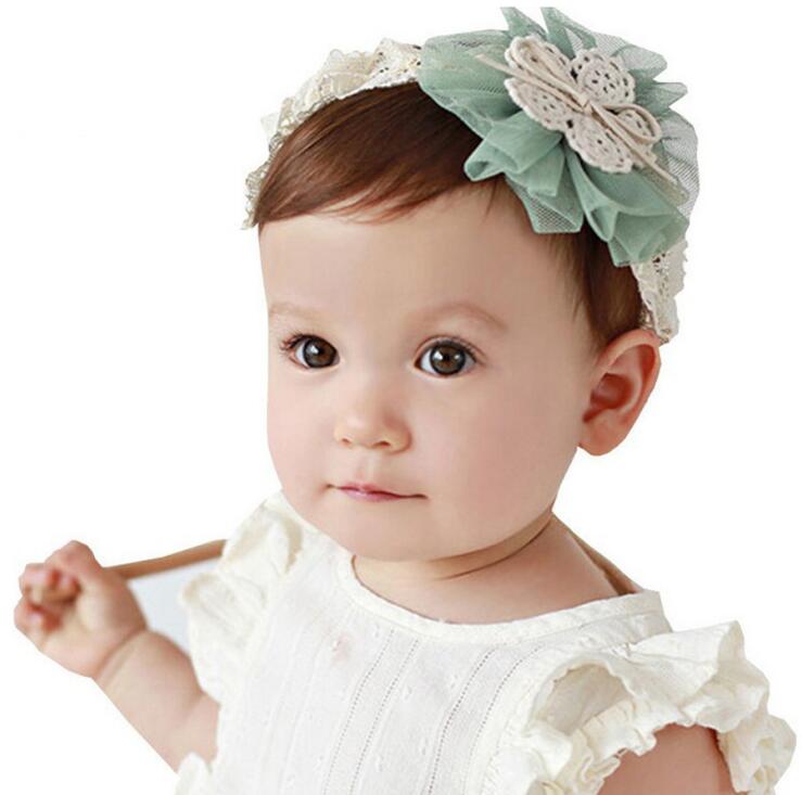 

Baby Cotton Flower Headband Elastic Hair Bands Headwear Kids Hair Accessories New Fashion Style Hot Sell, Many colors to choose