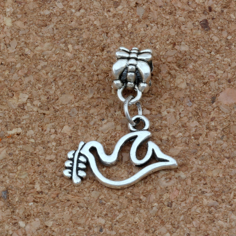 100Pcs Antique Silver Peace Dove Olives Charms Pendant For Jewelry Making Bracelet Necklace DIY Accessories 19x24mm A-259
100Pcs Antique Silver Peace Dove Olives Charms Pendant For Jewelry Making Bracelet Necklace DIY Accessories 19x24mm A-259