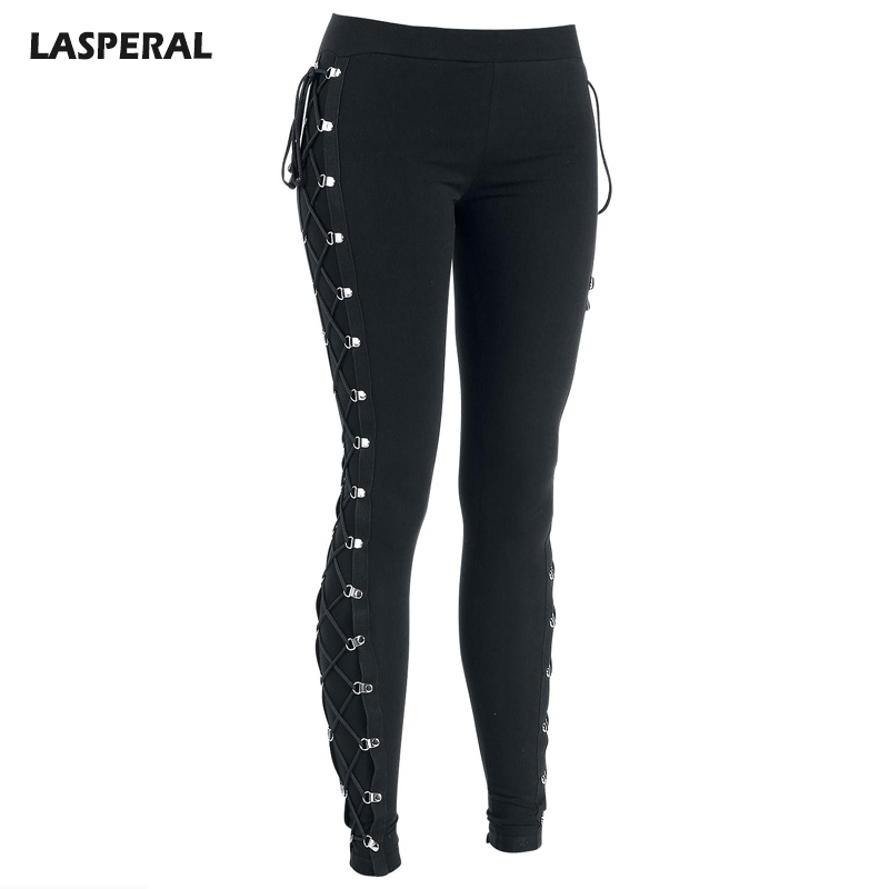 LASPERAL 2017 Sexy Leggings Women Elastic Waist Side Cross Lace Up Leggings Ladies Black Streetwear Gothic Jegging Pencil Pants, As pic
LASPERAL 2017 Sexy Leggings Women Elastic Waist Side Cross Lace Up Leggings Ladies Black Streetwear Gothic Jegging Pencil Pants, As pic