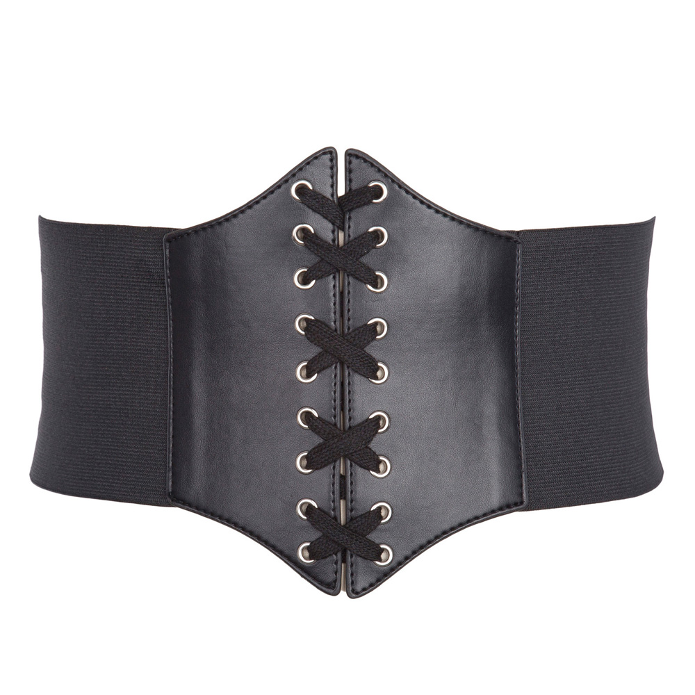 Plus Size Women Retro Solid Black Belt Waist Cincher Lace Up Corset Bandage High Stretchy Female Adjustable Tie Wide Waistband
Plus Size Women Retro Solid Black Belt Waist Cincher Lace Up Corset Bandage High Stretchy Female Adjustable Tie Wide Waistband