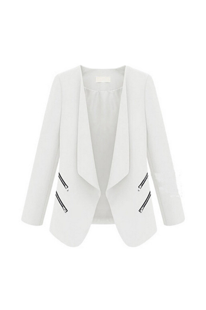 2017 NEW Vintage Women Basic Slim Suit Foldable Blazer Slim Fit Jacket Cardigan Outwear White, As pic
2017 NEW Vintage Women Basic Slim Suit Foldable Blazer Slim Fit Jacket Cardigan Outwear White, As pic