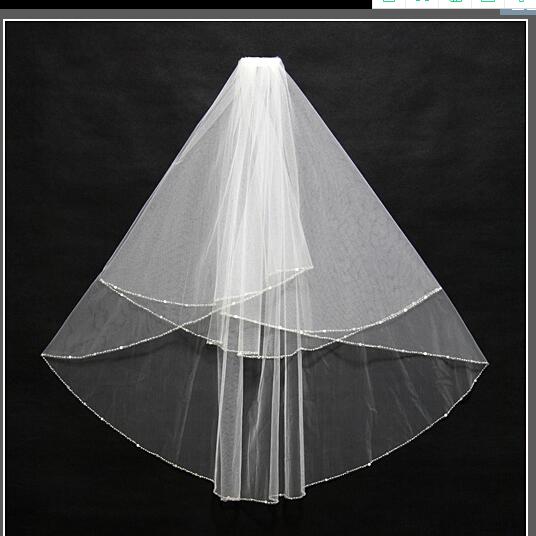 Free Shipping 2018 Bridal Veilsl beaded 3 Layers Beaded edge white wedding veil Wedding Accessories new style high quality wholesale
Free Shipping 2018 Bridal Veilsl beaded 3 Layers Beaded edge white wedding veil Wedding Accessories new style high quality wholesale