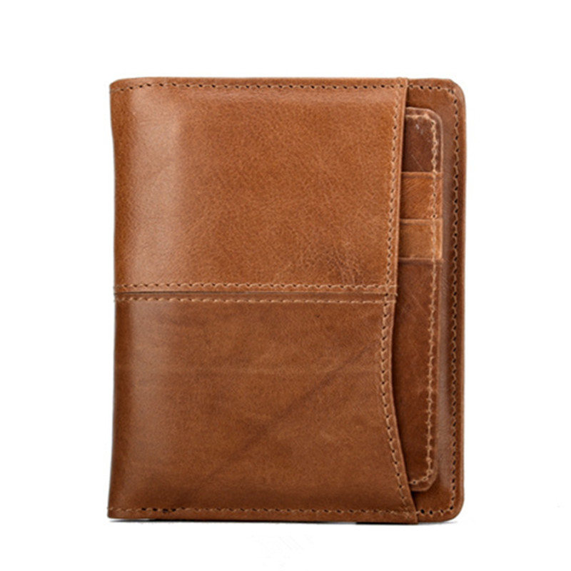 Earth tell New Men Short Wallets Brown Bifold Wallet Mens Brand Genuine Leather Card Holder Money Cash Purses Pockets Oil wax skin
Earth tell New Men Short Wallets Brown Bifold Wallet Mens Brand Genuine Leather Card Holder Money Cash Purses Pockets Oil wax skin