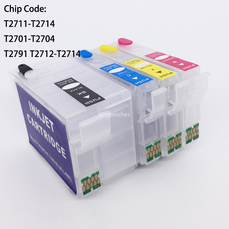 T2791 T2701 T2711-T2714 Empty Refillable Cartridge With Chip For Epson WF-7110DTW WF-7610DWF WF-7620DTWF WF-3620 WF-3640DTWF
T2791 T2701 T2711-T2714 Empty Refillable Cartridge With Chip For Epson WF-7110DTW WF-7610DWF WF-7620DTWF WF-3620 WF-3640DTWF