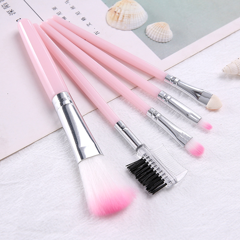 5pcs Fashion Professional Soft Cosmetic Eye Eyebrow Shadow Makeup Brush Set Tool Kit pinceles de maquillaje J1823