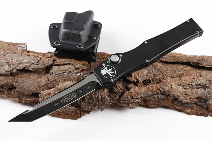 MICROTECH Black Mi VI5 V Tanto Knife 4.6" 150-1 D2 Blade Tanto Edge Outdoor Survival Tactical Survival Knives UTX70 A16 Hal v So
MICROTECH Black Mi VI5 V Tanto Knife 4.6" 150-1 D2 Blade Tanto Edge Outdoor Survival Tactical Survival Knives UTX70 A16 Hal v So