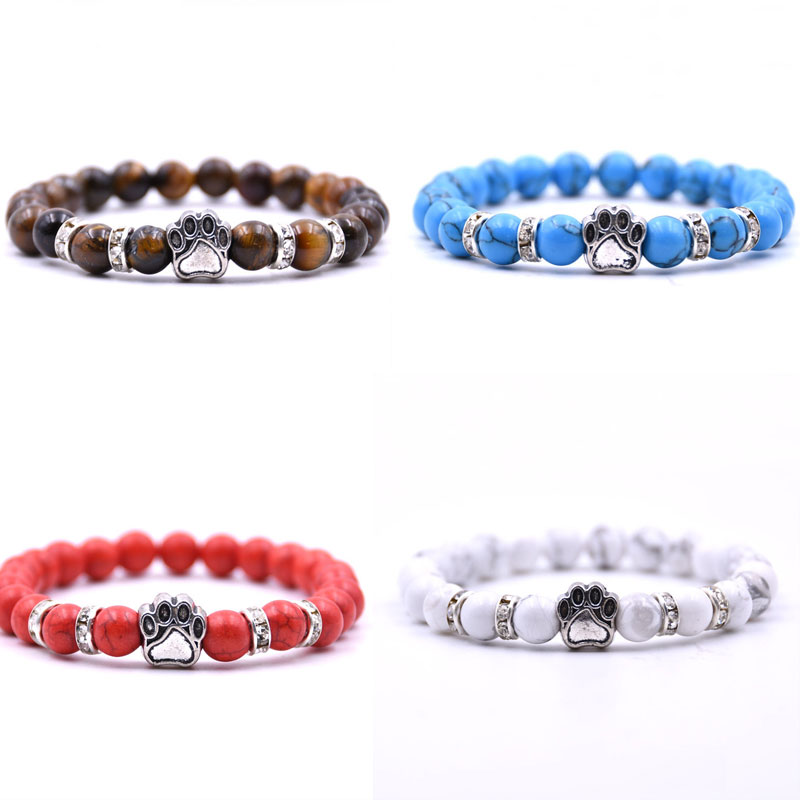 New Arrival bead bracelets Natural tiger eye beaded bracelet volcanic stone drops dog paw bracelets free shipping
New Arrival bead bracelets Natural tiger eye beaded bracelet volcanic stone drops dog paw bracelets free shipping