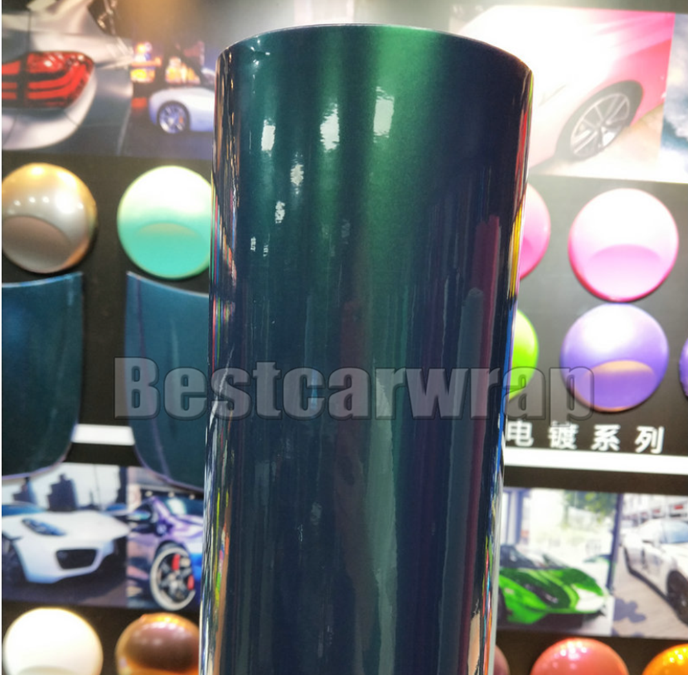 Magic Gloss Green Shift Vinyl Wrap For Car Wrap Covoering Full Car Wrapping Size:1.52*20m( 5x67ft)