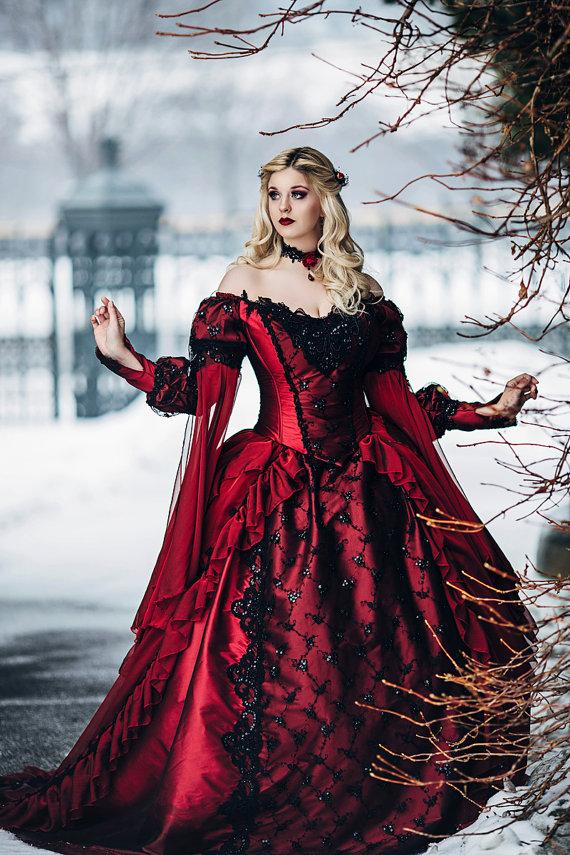 Gothic Princess Medieval Ball Gown Wedding Dress Long Sleeve Lace Appliques Victorian Bridal Gowns Plus Size Bride Dresses, Same as image
Gothic Princess Medieval Ball Gown Wedding Dress Long Sleeve Lace Appliques Victorian Bridal Gowns Plus Size Bride Dresses, Same as image