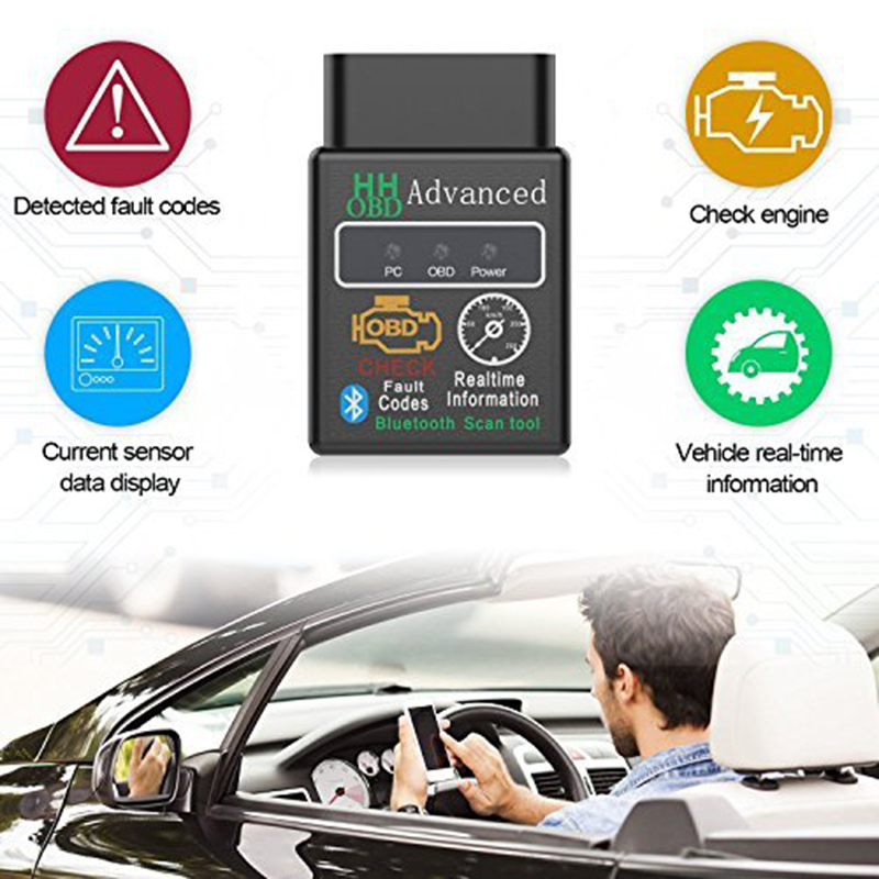 Vehicle Diagnostic Scan Tool by BLUETOOTH  Comprehensive Error Diagnosis Solution