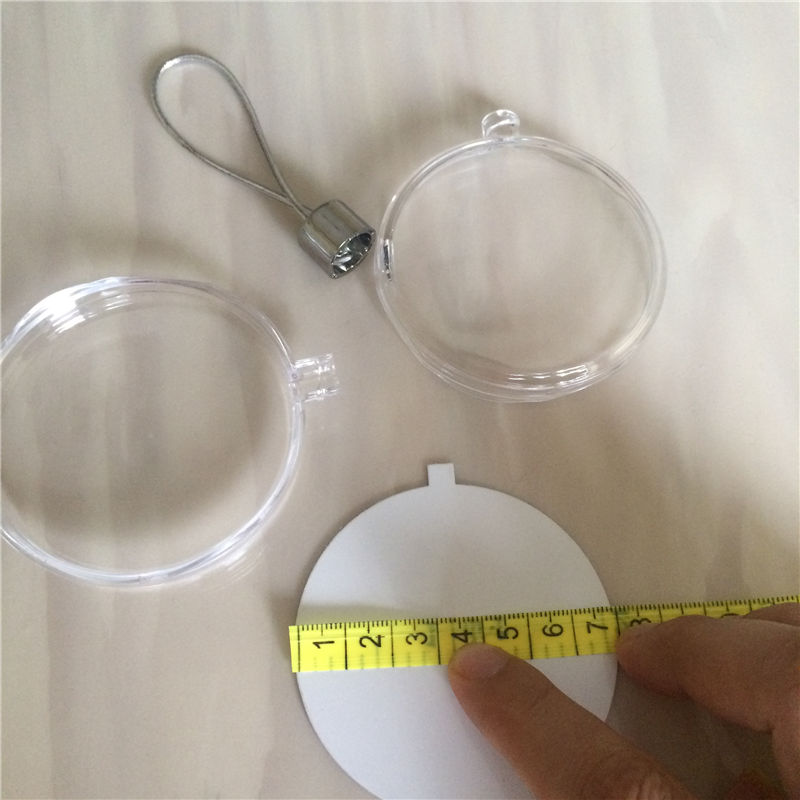 sublimation christmas ornaments round ball shape personalized custom consumables supplies hot transfer printing material xmas gift new style