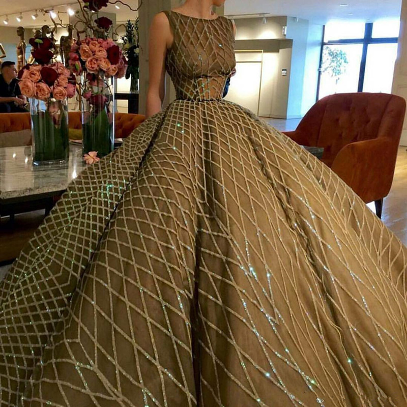 2018 Lace Ball Gown Prom Dresses Luxury Evening Dress Ruched Floor Length Sweep Train Red Carpet Gowns, Champagne
2018 Lace Ball Gown Prom Dresses Luxury Evening Dress Ruched Floor Length Sweep Train Red Carpet Gowns, Champagne