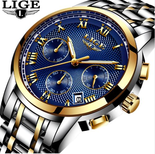 LIGE Watch Men Fashion Sport Quartz Clock Mens Watches Top Full Steel Waterproof Gold Wrist Watch Relogio Masculino, Other
LIGE Watch Men Fashion Sport Quartz Clock Mens Watches Top Full Steel Waterproof Gold Wrist Watch Relogio Masculino, Other