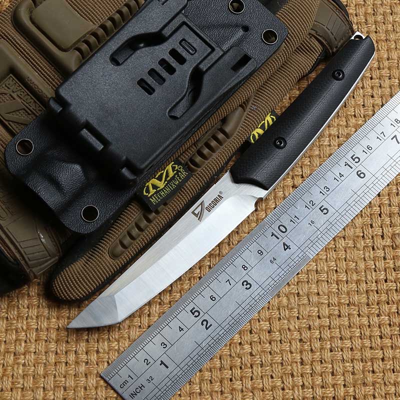 DICORIA Slay VG-10 blade G10 handle fixed blade tactical hunting knife KYDEX Sheath camping survival outdoors EDC Self defense knives tools
DICORIA Slay VG-10 blade G10 handle fixed blade tactical hunting knife KYDEX Sheath camping survival outdoors EDC Self defense knives tools