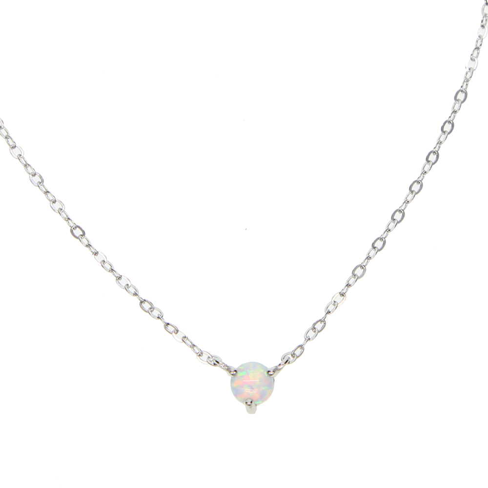 new fashion 925 sterling silver crystal cz round shape pendant necklace for women cute girl holiday beach statement charm jewelry gift