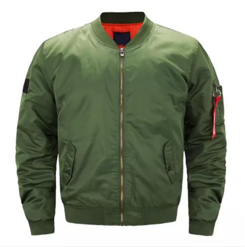 Mens Jackets Autumn Winter Male Solid Color Coats Spring MA1 Bomber Jakcet Mans Pilot Outerwear AAA Discount for in-store purchases