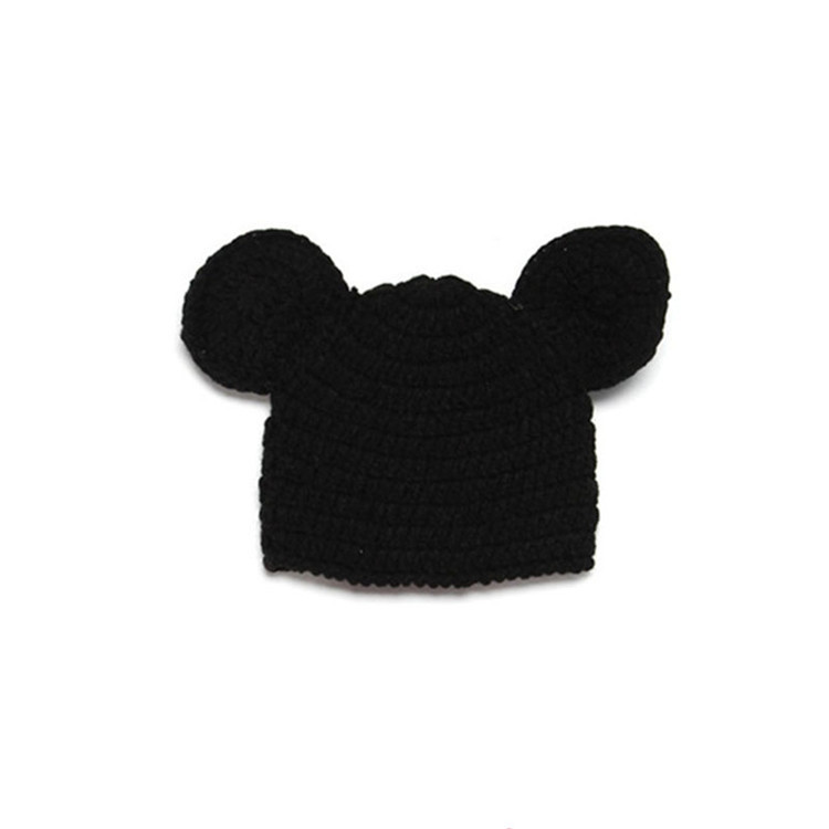 Newborn Photography Props with Baby Shoes Mouse Baby Girls Boys Crochet Knit Costume Photo Photography Prop Outfit