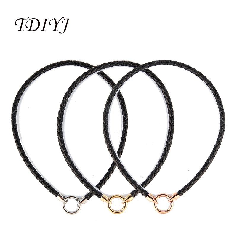whole saleTDIYJ 16'' Black Braided PU Leather Cord Necklace Stainless Steel Clasp Chokers Necklace for My Coin Holder Pendants 3Pcs/lot
whole saleTDIYJ 16'' Black Braided PU Leather Cord Necklace Stainless Steel Clasp Chokers Necklace for My Coin Holder Pendants 3Pcs/lot