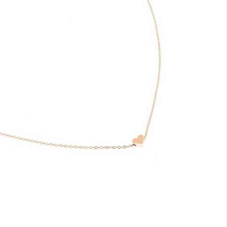 Tiny Heart Choker Necklace for Women gold Silver Chain Smalll Love Necklace Pendant on neck Bohemian Chocker Necklace Jewelry