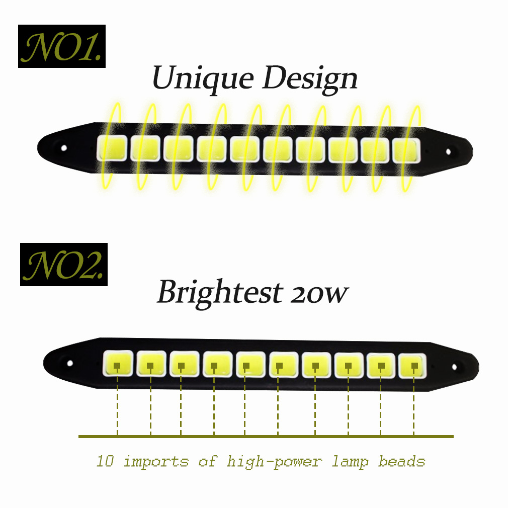 2Pcs LED Daytime Running light Square Bendable Car styling Waterproof COB Day time Lights flexible LED DRL Bulbs Driving lamp
2Pcs LED Daytime Running light Square Bendable Car styling Waterproof COB Day time Lights flexible LED DRL Bulbs Driving lamp