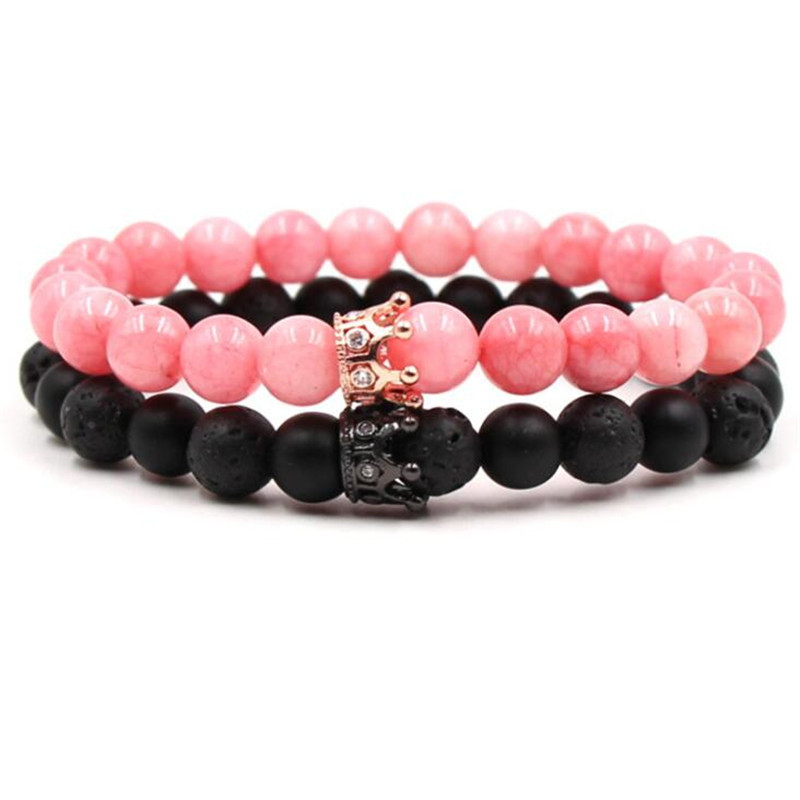 couples 2pcs/set 8mm pink rose quartz beaded strands love bracelet lava stone bead bracelet for woman mens bangles Bracelets Jewelry Valentines Day Chirstmas Gift
couples 2pcs/set 8mm pink rose quartz beaded strands love bracelet lava stone bead bracelet for woman mens bangles Bracelets Jewelry Valentines Day Chirstmas Gift