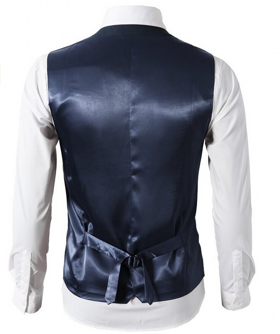 Burgundy Wedding Vests Groom Vest Spring Camouflage Slim Fit Men's Vests For Party Custom Made England Style Navy Blue