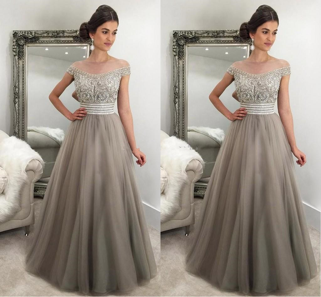 New Elegant Silver Gray Evening Dresses Off Shoulder Cap Sleeves Crystal Beaded Tulle Puffy Saudi Arabic Formal Evening Gowns Prom Dresses, Hunter green
New Elegant Silver Gray Evening Dresses Off Shoulder Cap Sleeves Crystal Beaded Tulle Puffy Saudi Arabic Formal Evening Gowns Prom Dresses, Hunter green