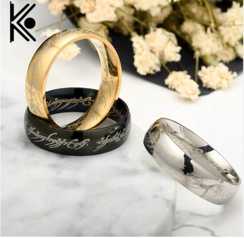 Drop shipping Movie Hip hop jewelry The Lord of the Stainless Steel Black/golden Rings jewelry for Men Fashion Jewelry Casual
Drop shipping Movie Hip hop jewelry The Lord of the Stainless Steel Black/golden Rings jewelry for Men Fashion Jewelry Casual