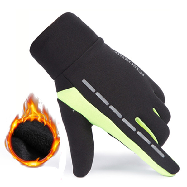 Warm In Winter Bike Gloves Thermal Full Finger Cycling Gloves Windproof Outdoor Sports Bike Bicycle Long Gloves for Man Woman