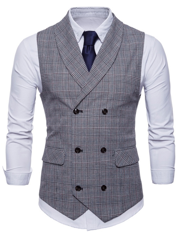 2018 Fashion Mens Sim Fit Double Breasted Suit Vest Plaid Vest Waistcoat Men Formal Dress Business Waistcoat Colete Masculino, Coffee
2018 Fashion Mens Sim Fit Double Breasted Suit Vest Plaid Vest Waistcoat Men Formal Dress Business Waistcoat Colete Masculino, Coffee