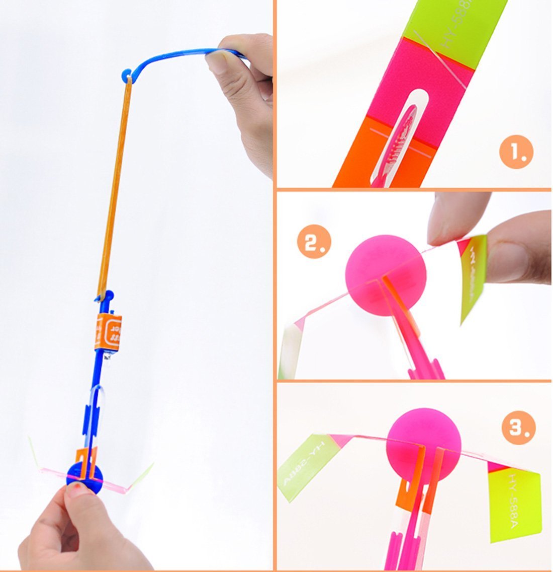 Novelty Lighting Amazing Light Arrow Rocket Helicopter Flying Toy Party Fun Gift Elastic flashing gow up chirstmas toys led