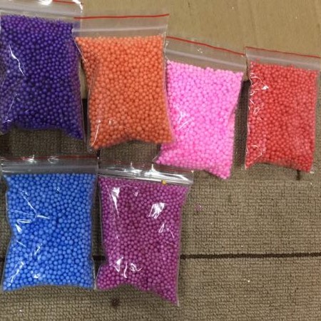 1bag 7-9mm Mini Colorful Round Foam Balls Crystal Bottle Decoration Pillow/Sofa Filler Styrofoam Balls Colored Foam