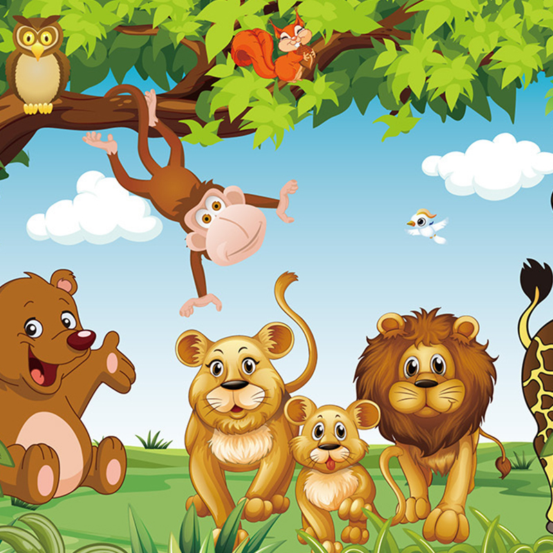 Cartoon Animation Kids room wall mural for boy and girls bedroom wallpapers 3D mural wallpaper custom any size86424939604251