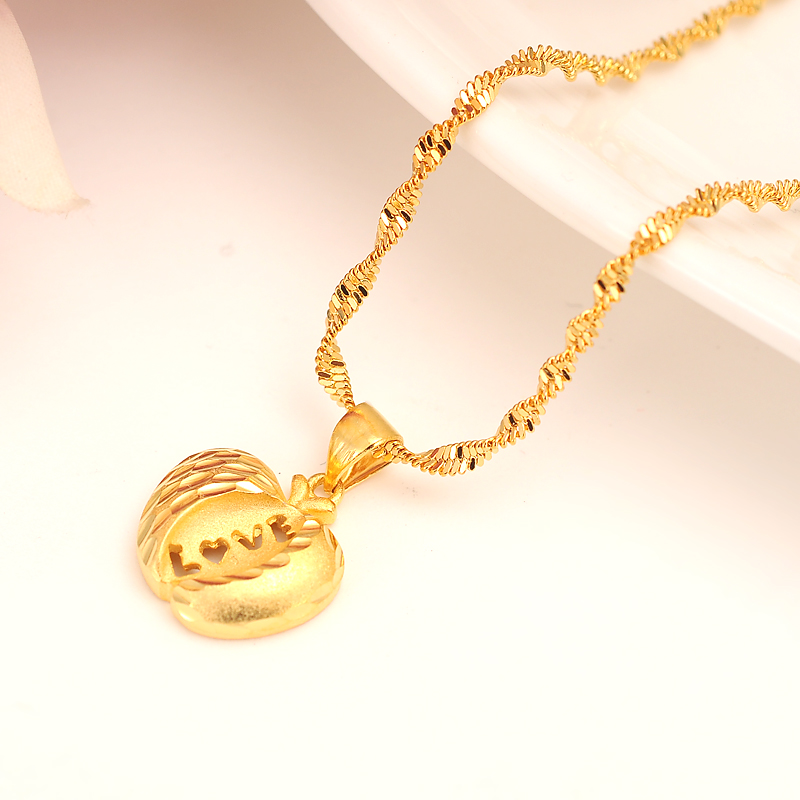 Real Dubai india 24 k Yellow Solid gold Fine GF apple Women Ethiopian Pendant Necklace Jewelry party wedding Gifts safety, Silver 
Real Dubai india 24 k Yellow Solid gold Fine GF apple Women Ethiopian Pendant Necklace Jewelry party wedding Gifts safety, Silver