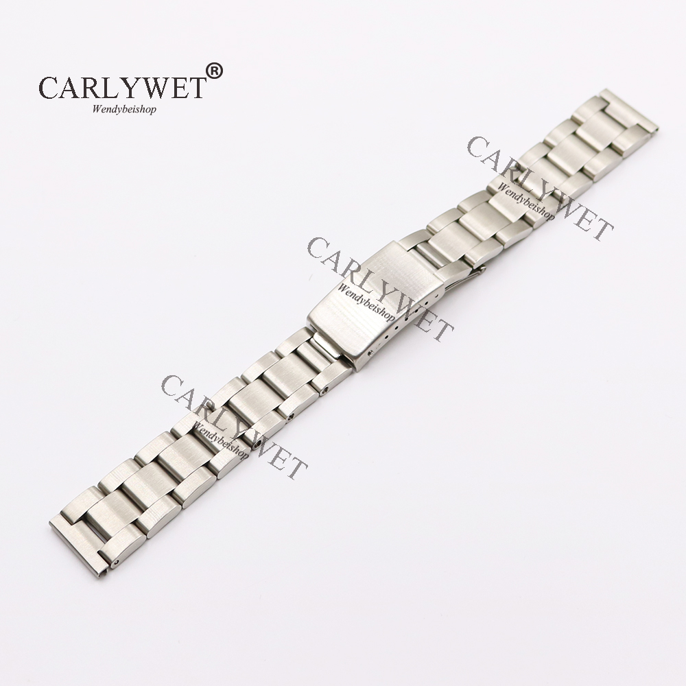 CARLYWET 17 18 19 20mm 316L Stainless Steel Silver Brushed Watch Band Strap Old Style Oyster Bracelet Straight End Screw Links, Black;brown
CARLYWET 17 18 19 20mm 316L Stainless Steel Silver Brushed Watch Band Strap Old Style Oyster Bracelet Straight End Screw Links, Black;brown