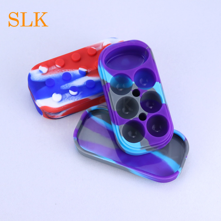 Non-stick 6+1 Stash box Silicone wax Container Large Lego Jar 420 holder dry herb tray for dab mat water bong, Mix color
Non-stick 6+1 Stash box Silicone wax Container Large Lego Jar 420 holder dry herb tray for dab mat water bong, Mix color