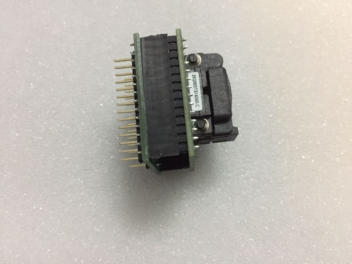 CNV-QFN28-DIP Burn in Socket Plastronics 28QN50TS14040 QFN28P 0.5mm Pitch 4X4MM