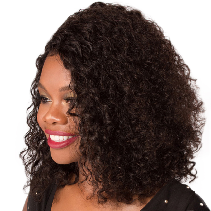 Short Kinky Curly Human Hair Lace Front Wig Side Part Brazilian full laces Wigs For Black Women Baby Hairs 130% density diva1