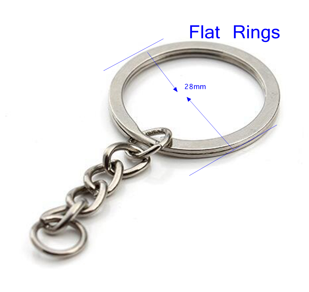 40pcs Split Key Ring Chain Keyring Silver Gold Guqing Color Metal Split Keychain Parts Jump Rings